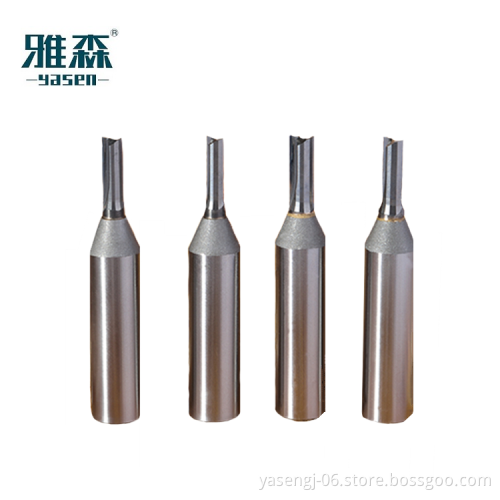 CNC Double Flute Woodworking Router Bit Set: 6mm Diameter, Carbide Blades